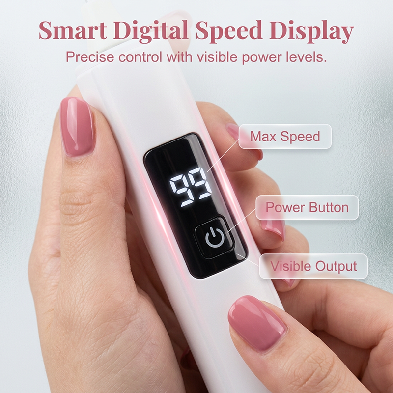 🥳💞HOT SALE 50% OFF💅✨Professional Electric Nail Polisher – Smooths thick nails, 99-speed display. Multiple heads for shaping & buffing. Salon at home! 🌟💎