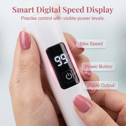 🥳💞HOT SALE 50% OFF💅✨Professional Electric Nail Polisher – Smooths thick nails, 99-speed display. Multiple heads for shaping & buffing. Salon at home! 🌟💎