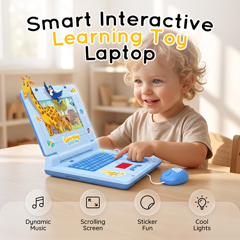 💻🎓 Kids Interactive Learning Toy Laptop – Educational Pretend Play Computer 🧠✨