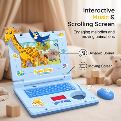 💻🎓 Kids Interactive Learning Toy Laptop – Educational Pretend Play Computer 🧠✨